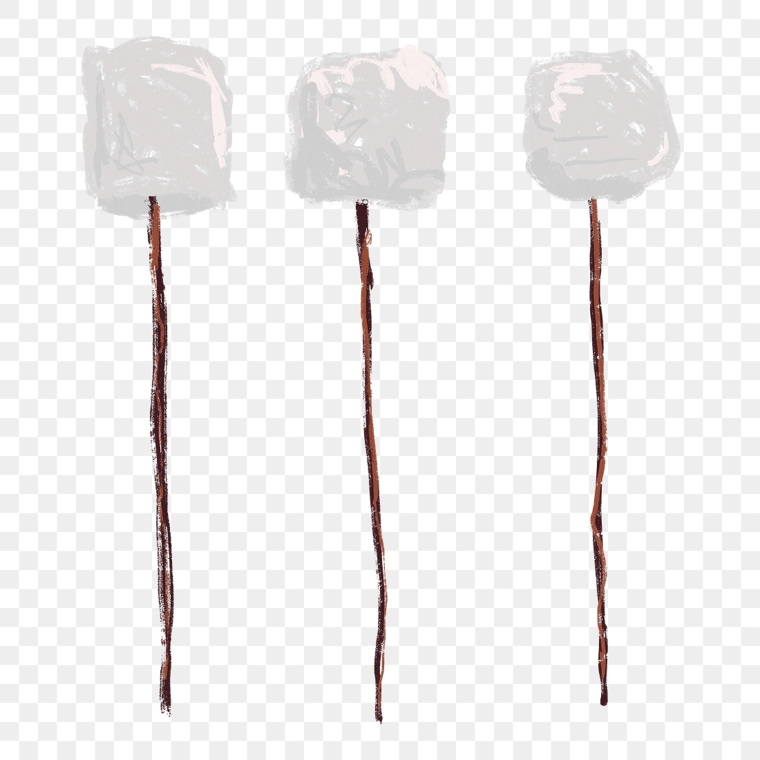Marshmallow stick png sticker, transparent Premium PNG rawpixel
