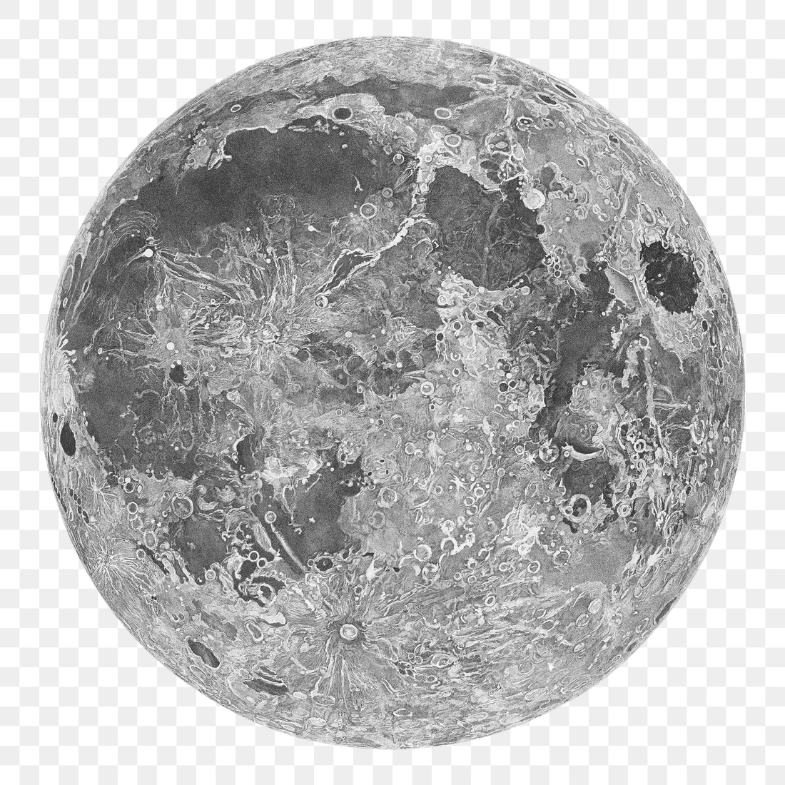 PNG Lunar Planisphere, Moon photo | Premium PNG - rawpixel