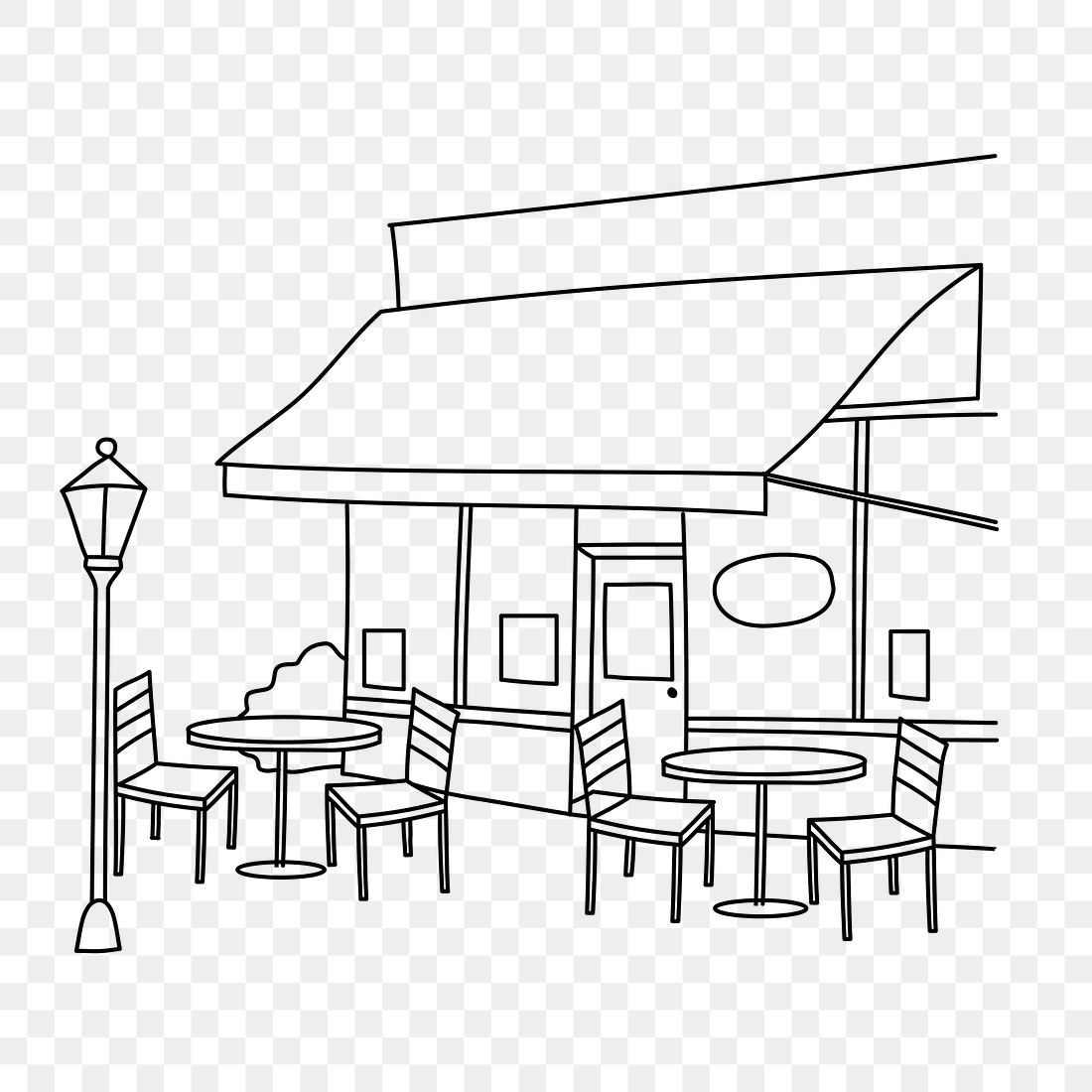 PNG coffee shop doodle illustration, | Premium PNG - rawpixel