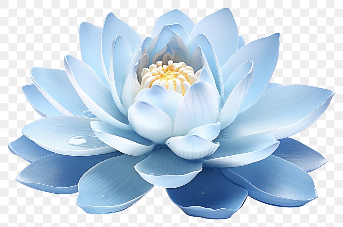 PNG Blue lotus flower petal | Free PNG - rawpixel