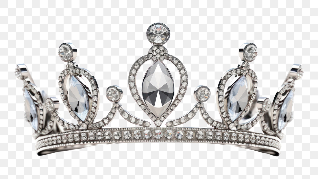 PNG Crown diamond jewelry silver | Premium PNG - rawpixel