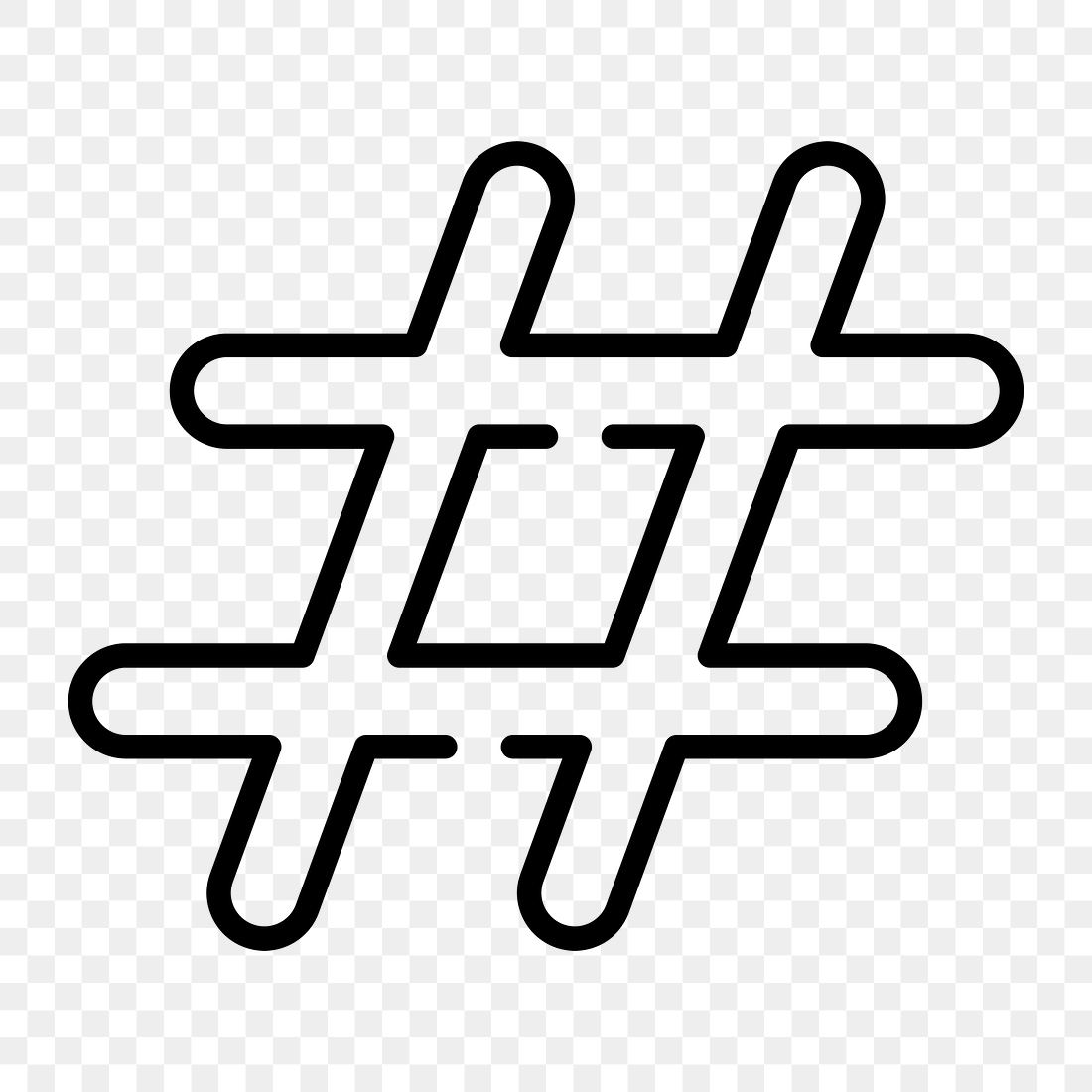 Hashtag symbol icon png, transparent | Premium Icons - rawpixel