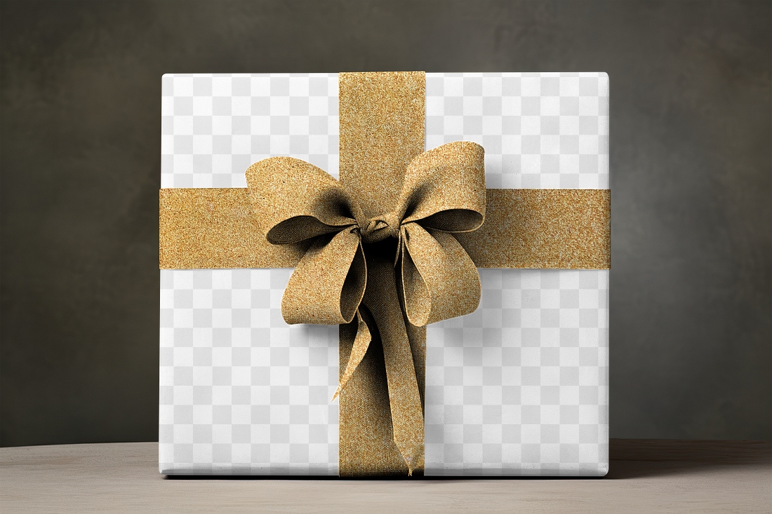 Christmas gift box png mockup, | Premium PNG - rawpixel