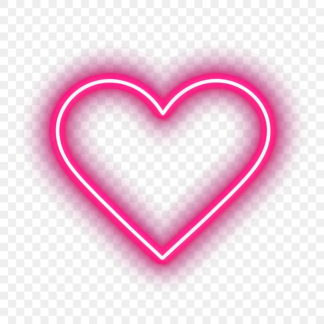 PNG Heart icon neon light | Premium PNG - rawpixel