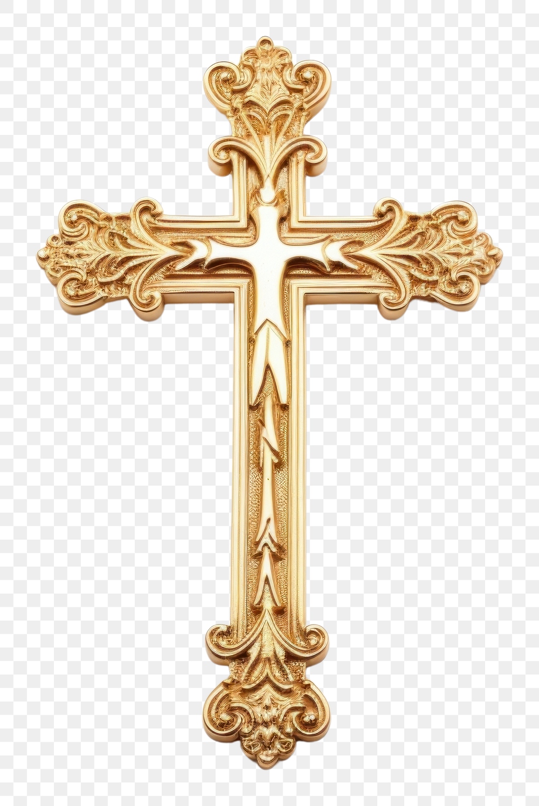 PNG Golden chirst cross crucifix | Premium PNG - rawpixel