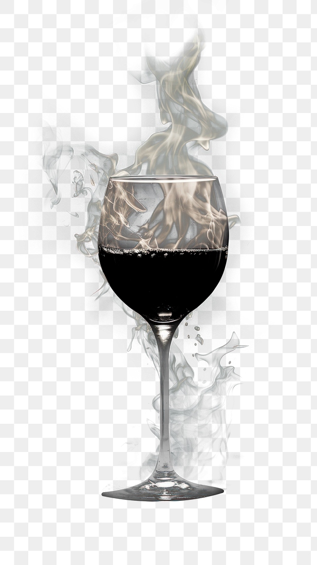 PNG Burning wine glass smoke | Premium PNG - rawpixel