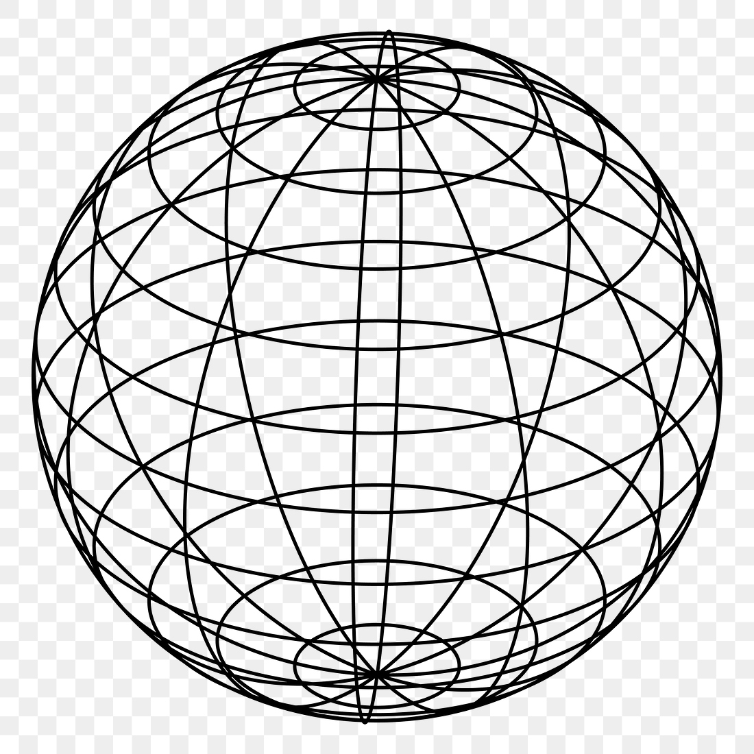 Wireframe globe png sticker, geography | Free PNG - rawpixel