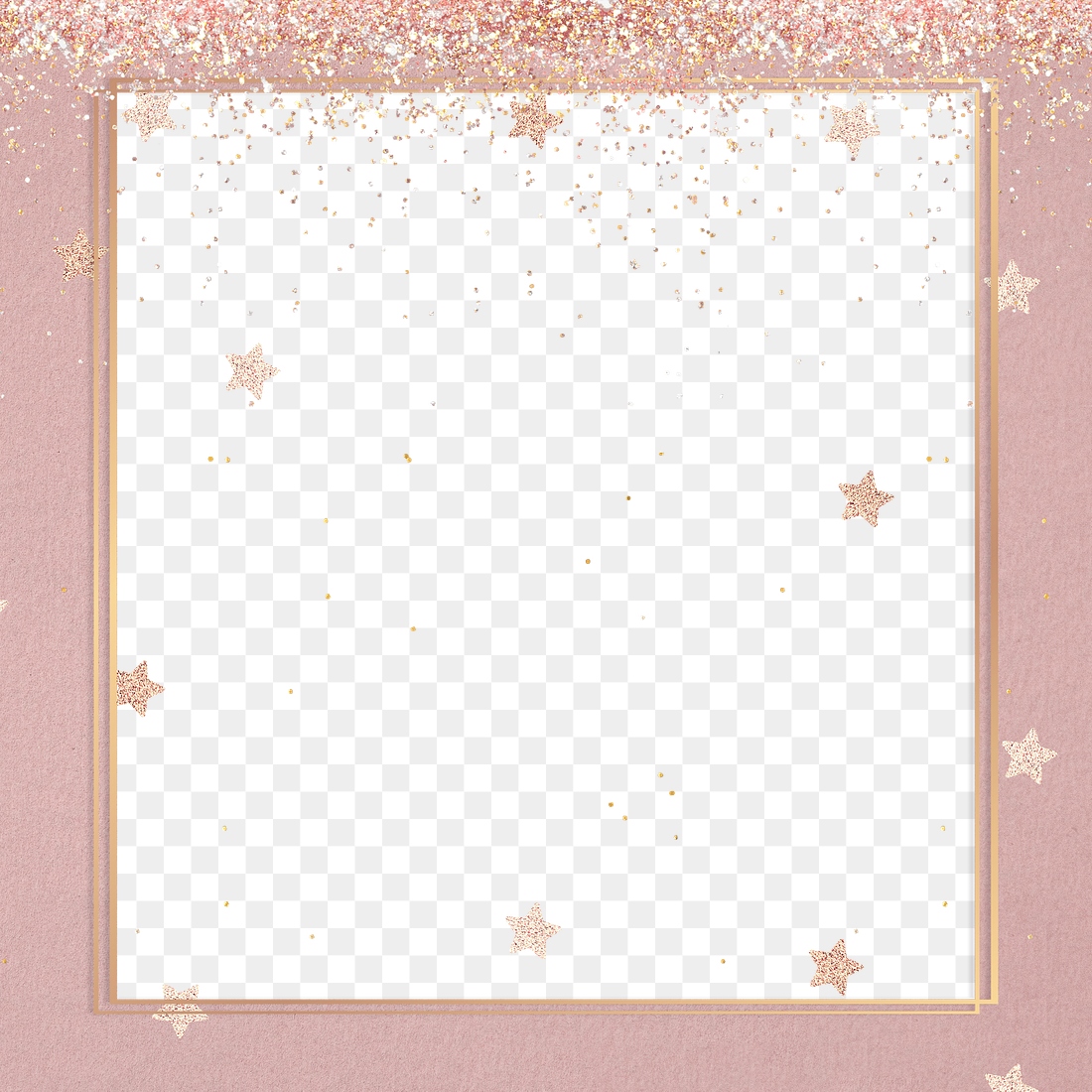Festive shimmery png frame star | Premium PNG - rawpixel