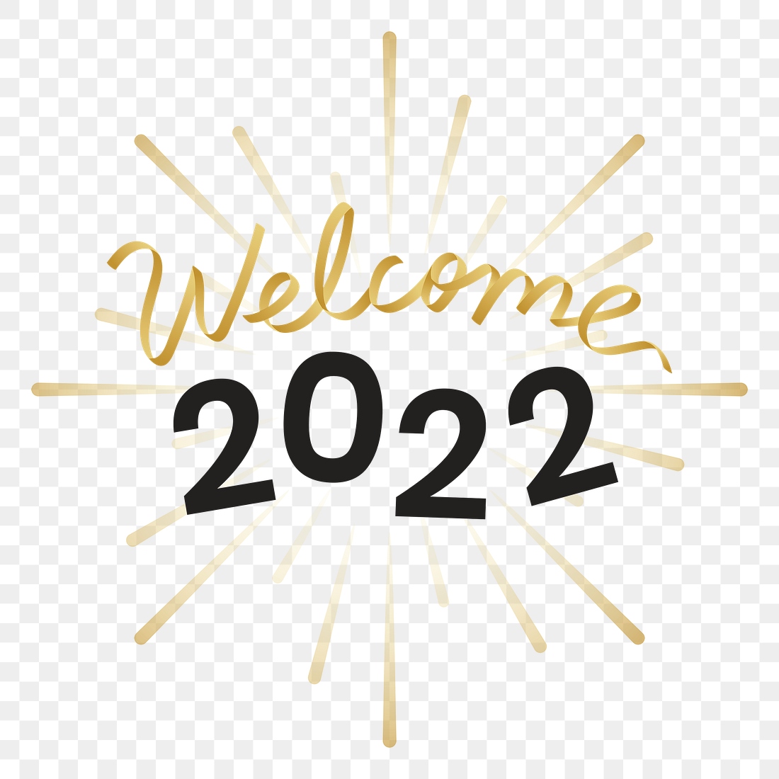 Welcome 2022 png happy new | Premium PNG Sticker - rawpixel