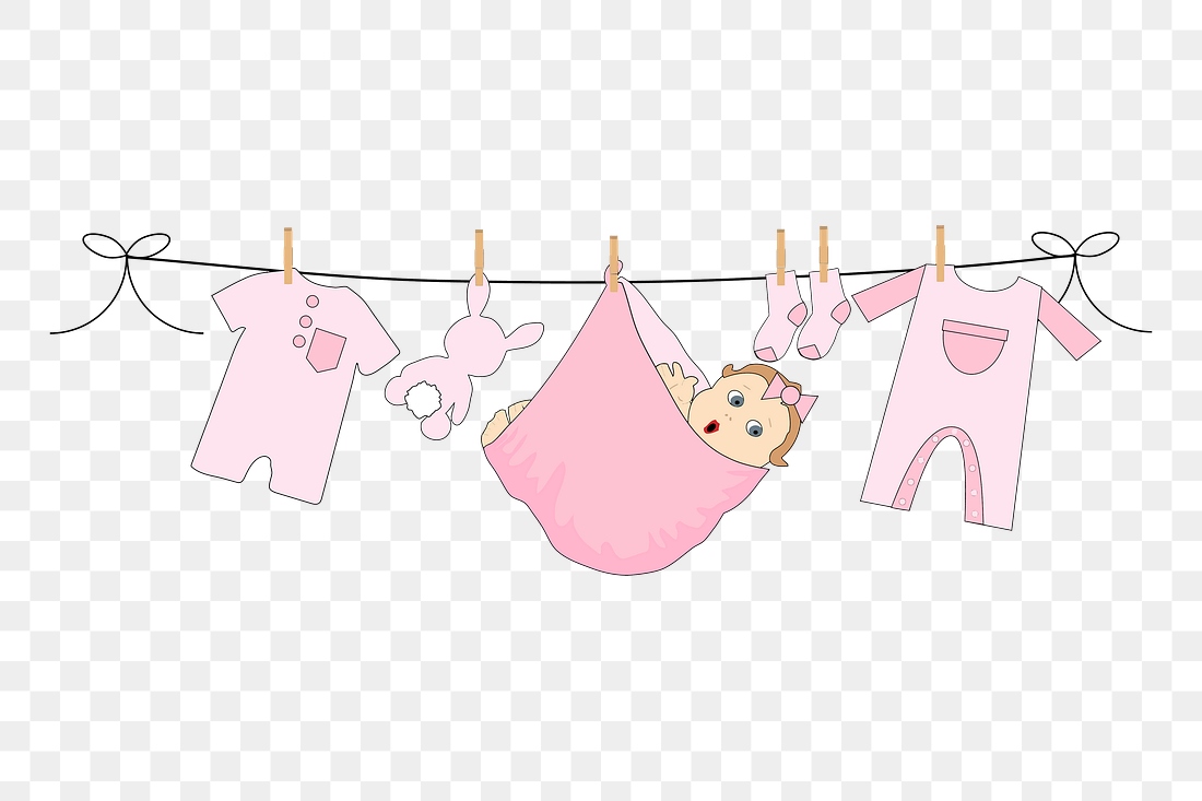 Pink baby png clothes sticker, | Free PNG - rawpixel