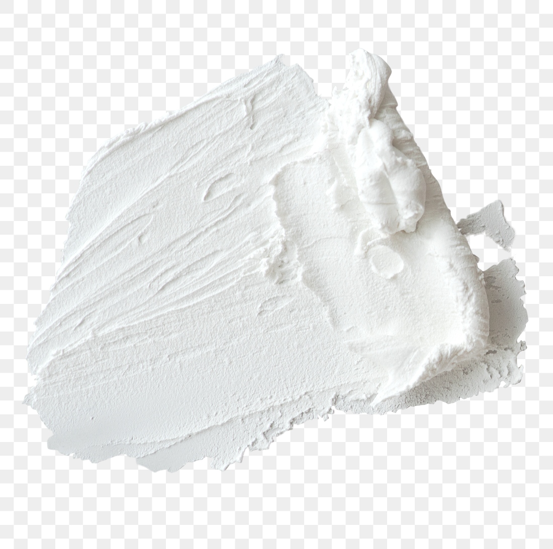 White acrylic paint stroke design Premium PNG Sticker rawpixel