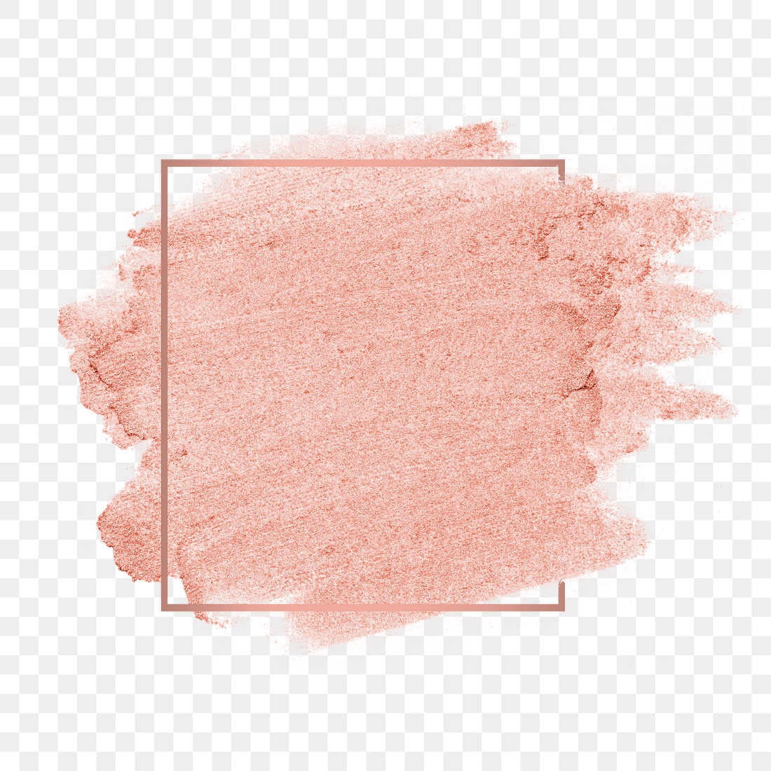 Rose gold pink metallic brush | Premium PNG Sticker - rawpixel