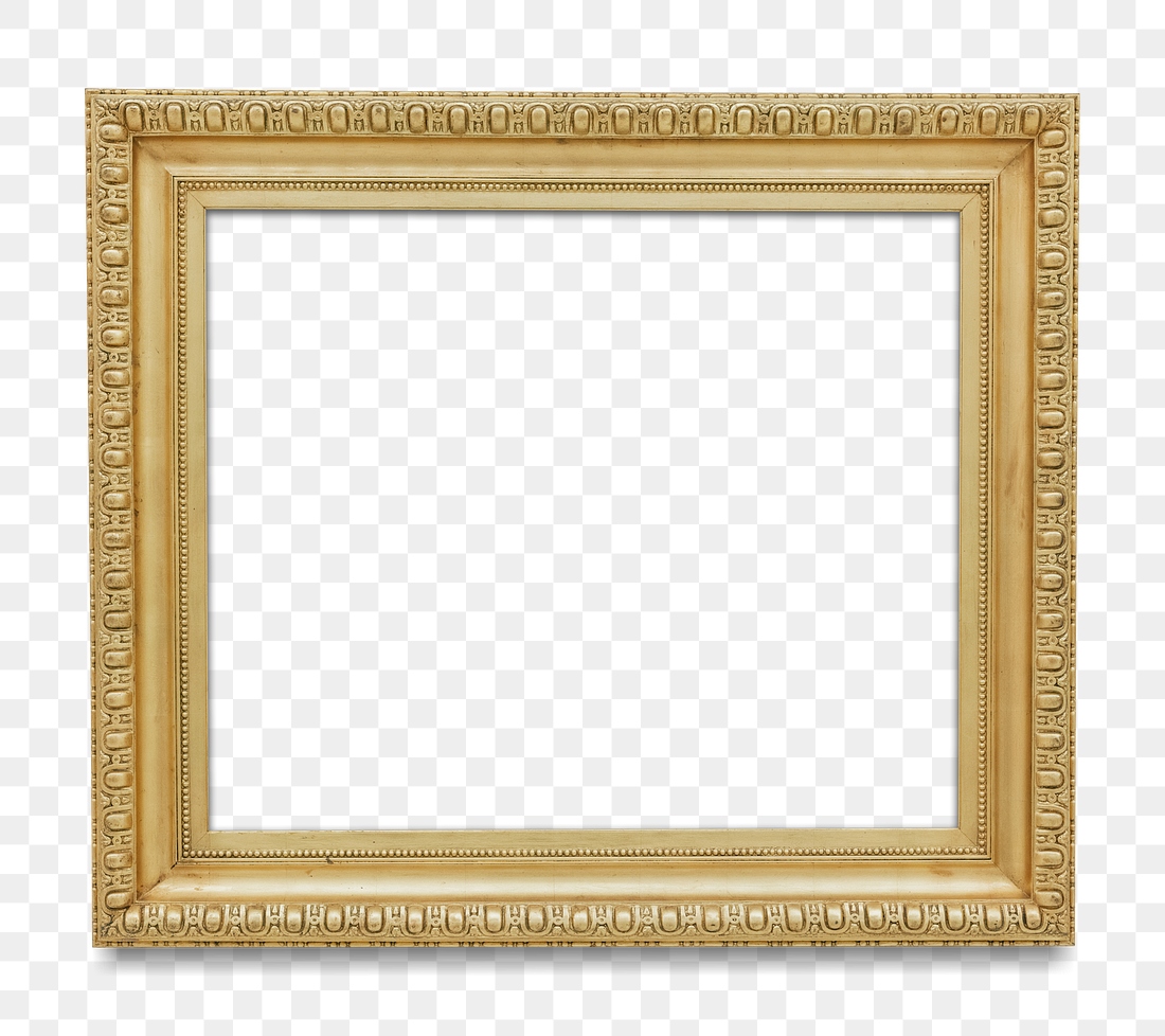 Gold picture frame transparent png | Premium PNG - rawpixel