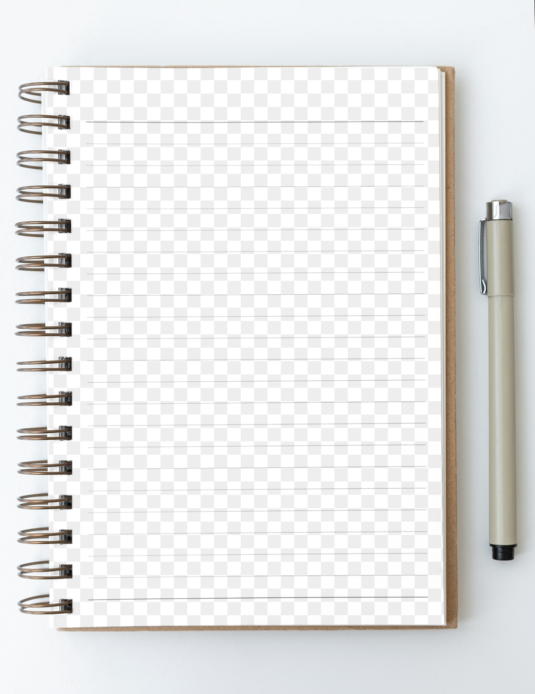 Blank plain white notebook page | Premium PNG - rawpixel