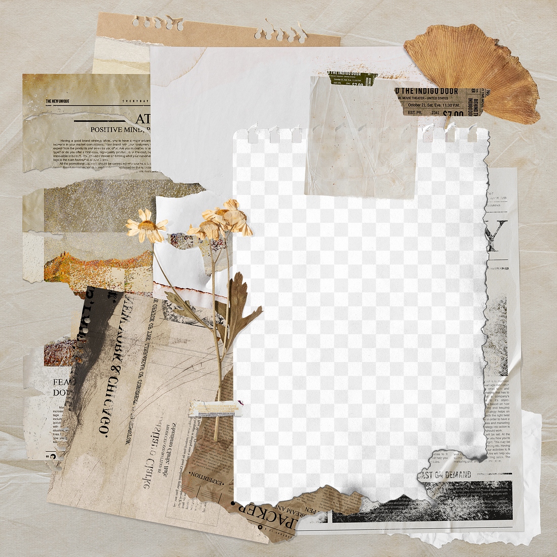 Scrapbook collage png moodboard mockup, | Premium PNG - rawpixel