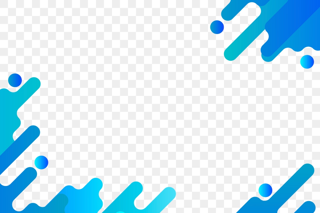 Blue fluid background frame design | Premium PNG - rawpixel