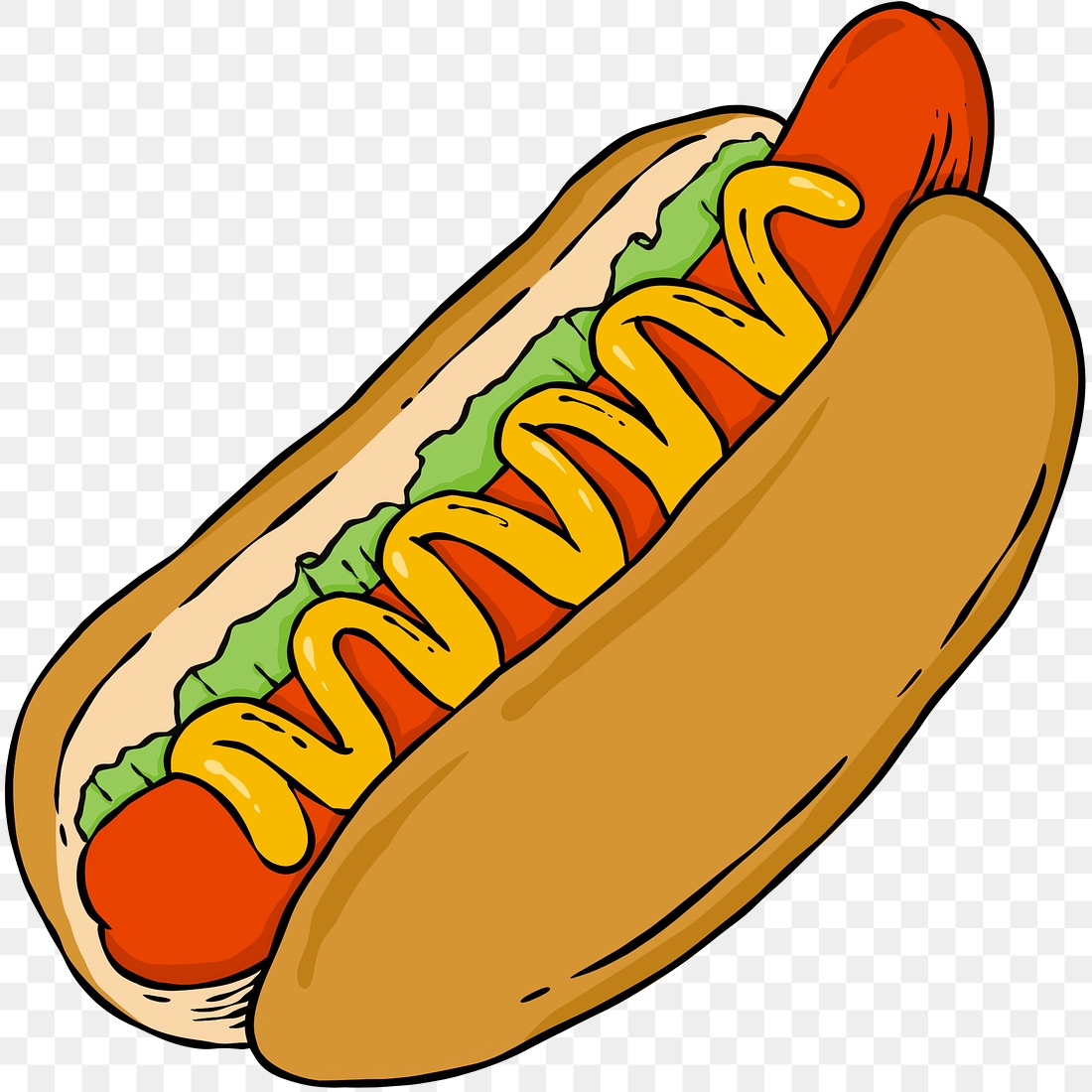 Yummy hotdog bun sticker png | Premium PNG Sticker - rawpixel