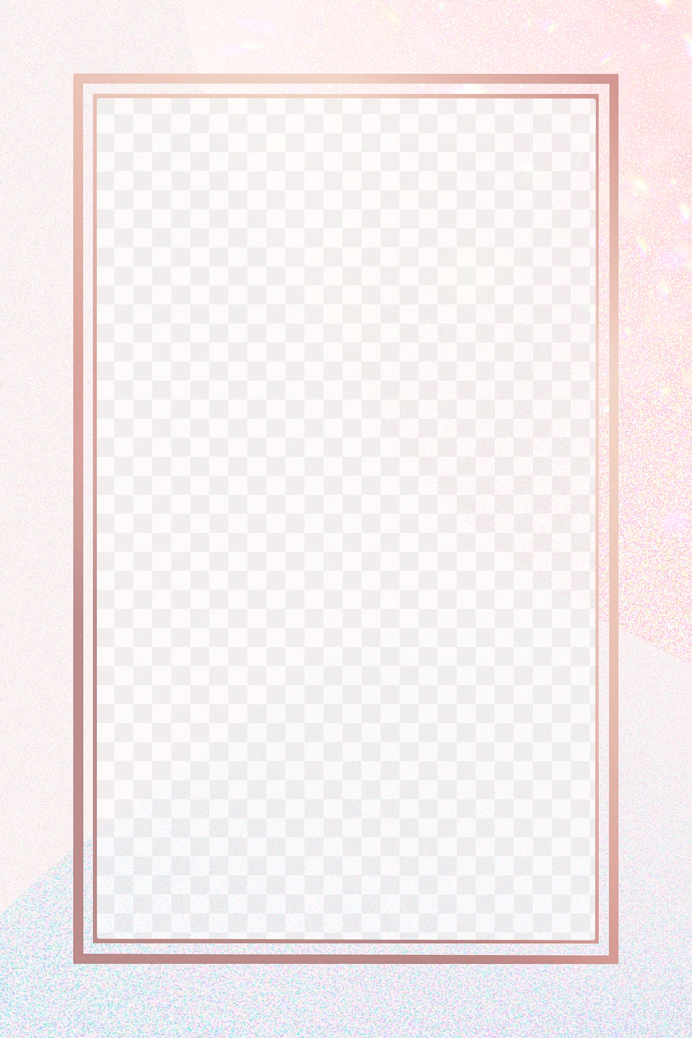 Feminine pink frame rose gold | Premium PNG - rawpixel