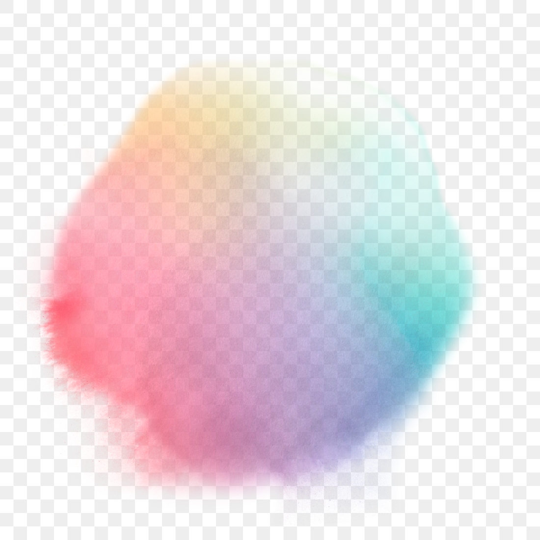 Rainbow abstract watercolor blob design | Premium PNG - rawpixel