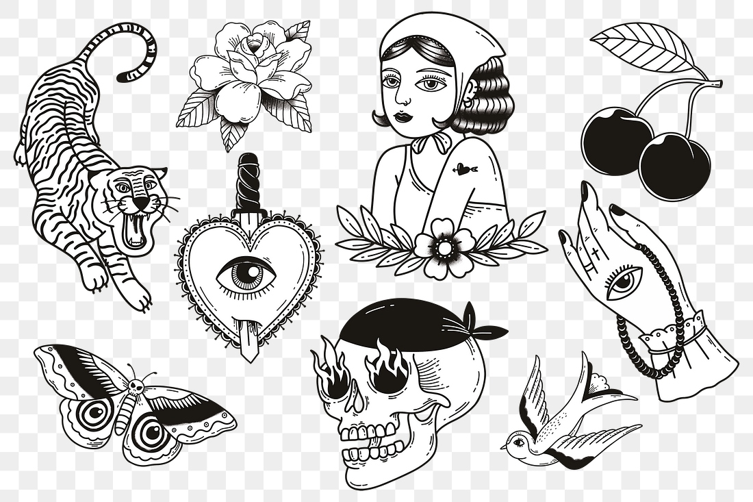 Vintage creative tattoo design png | Premium PNG - rawpixel