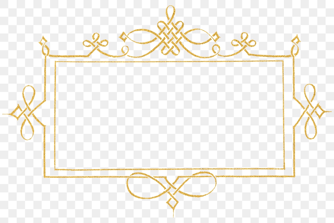 Gold filigree frame border png | Premium PNG - rawpixel