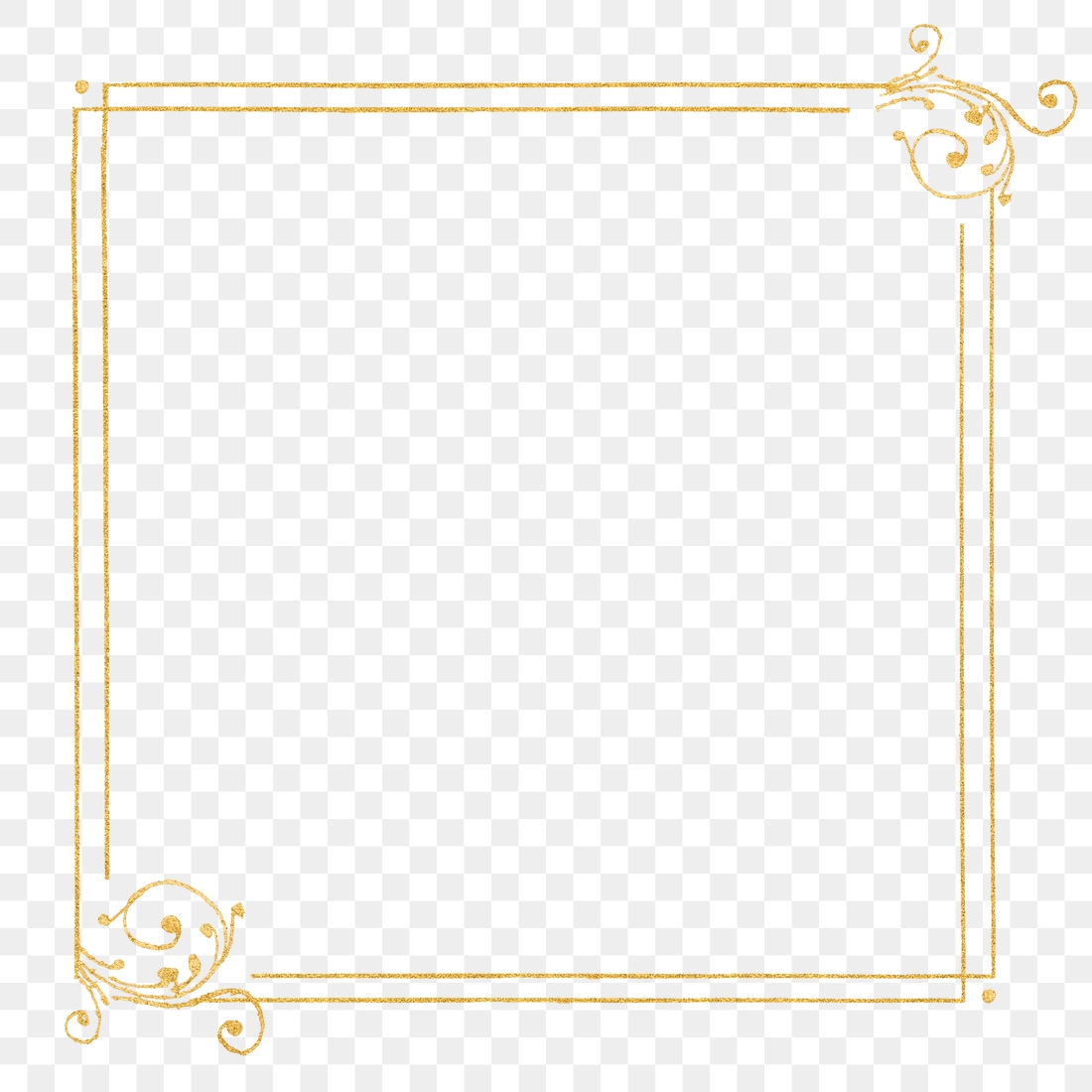 Gold filigree frame border png | Premium PNG - rawpixel