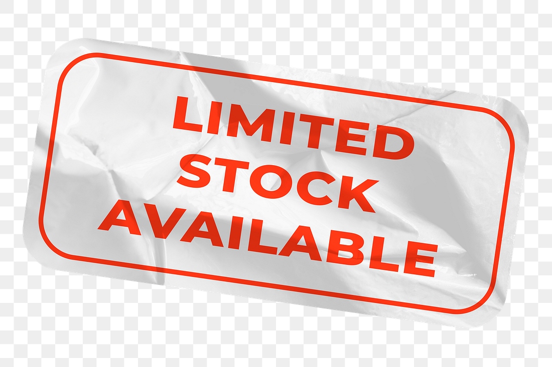 Sticker png limited stock available | Premium PNG Sticker - rawpixel