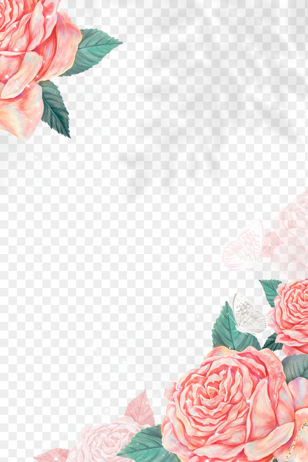 Aesthetic rose png border frame, | Premium PNG - rawpixel