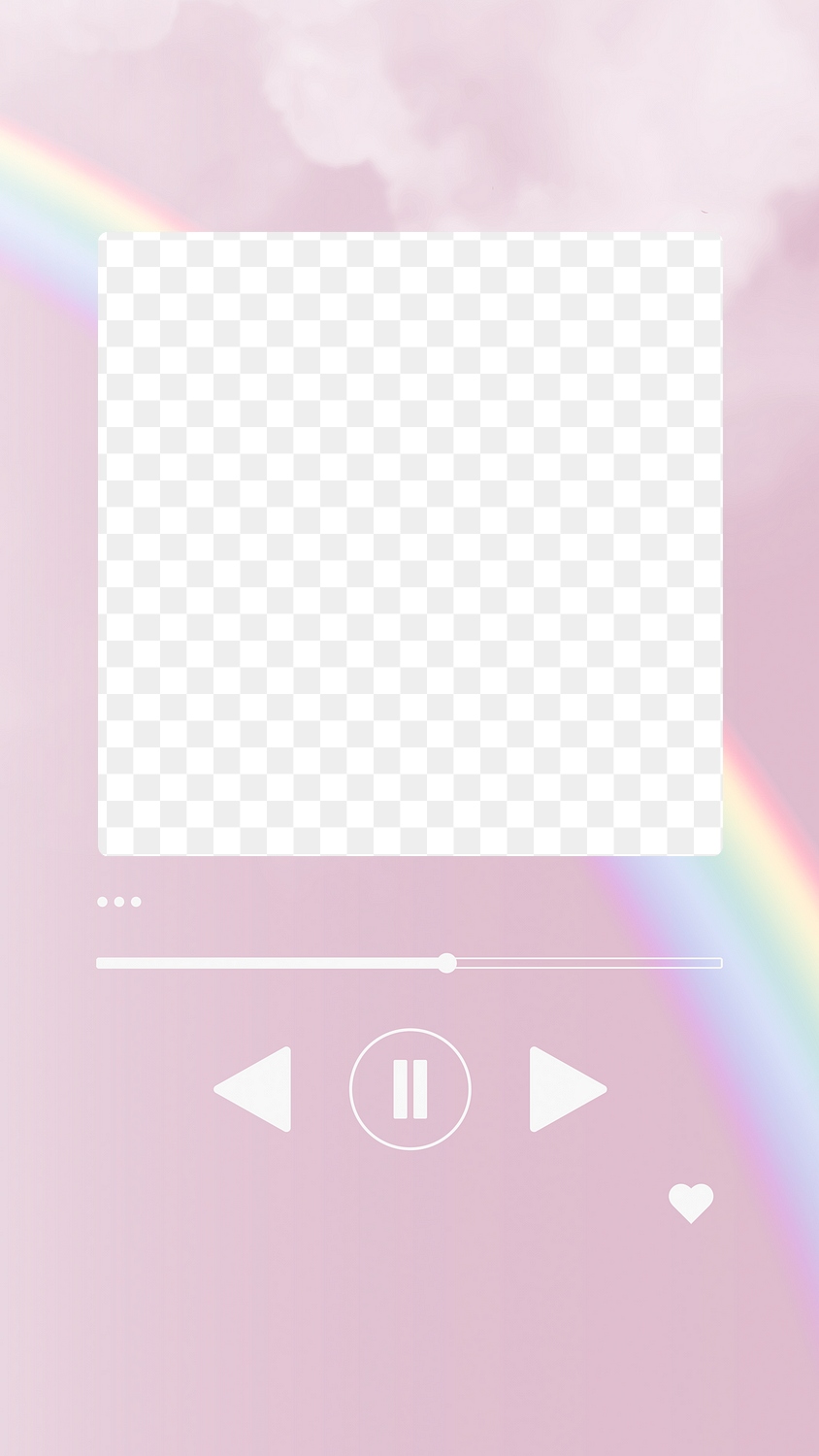 Holographic png music player frame, | Premium PNG - rawpixel