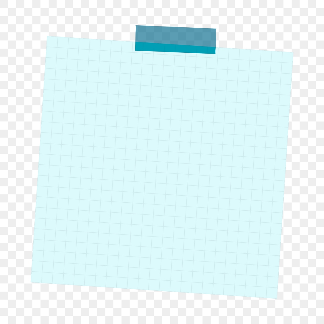 Light blue grid notepaper sticker | Premium PNG Sticker - rawpixel