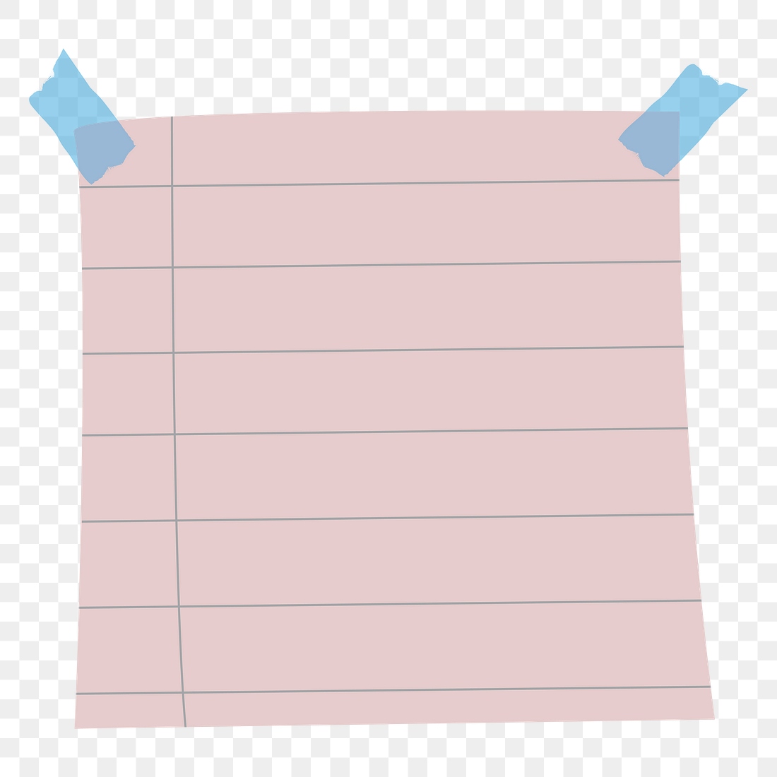 Blank lined notepaper set sticky | Premium PNG Sticker - rawpixel