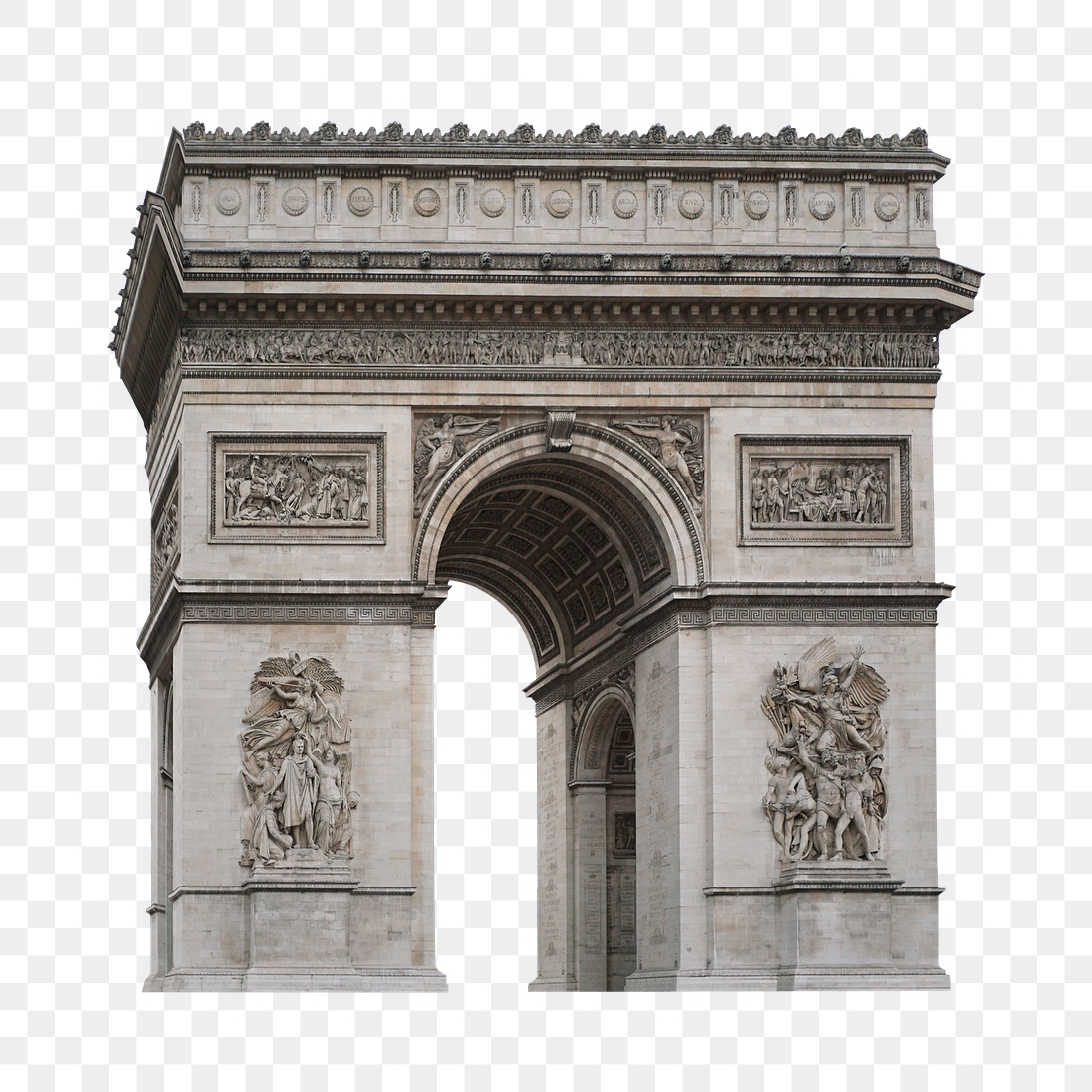 Arc de Triomphe png clipart, | Premium PNG - rawpixel