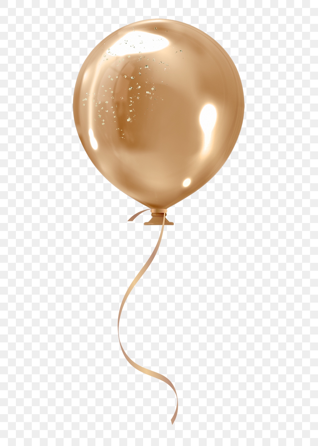 Gold balloon 3d png clipart, | Premium PNG - rawpixel