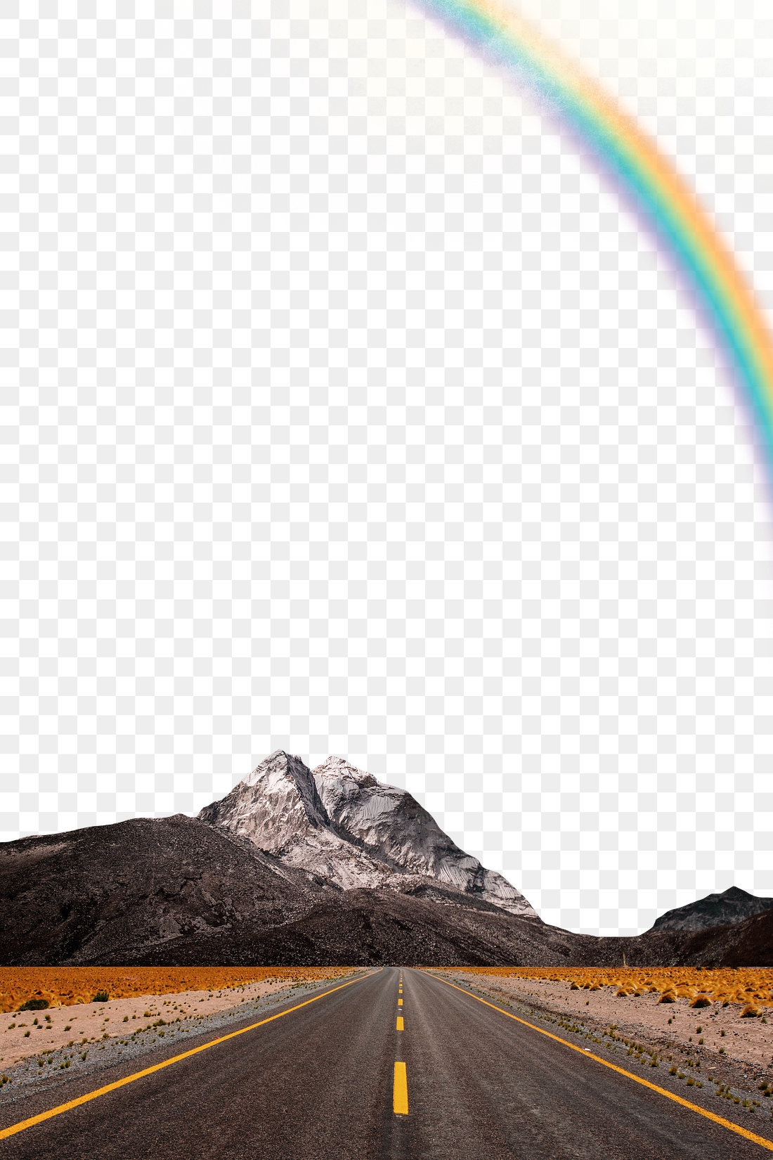 Rainbow Road Png Border Transparent Premium Png Rawpixel