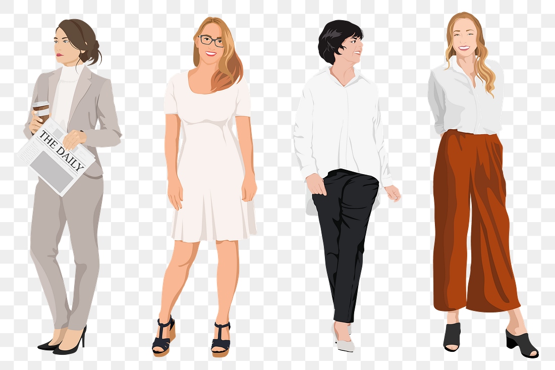 Successful women png sticker illustration, | Premium PNG - rawpixel