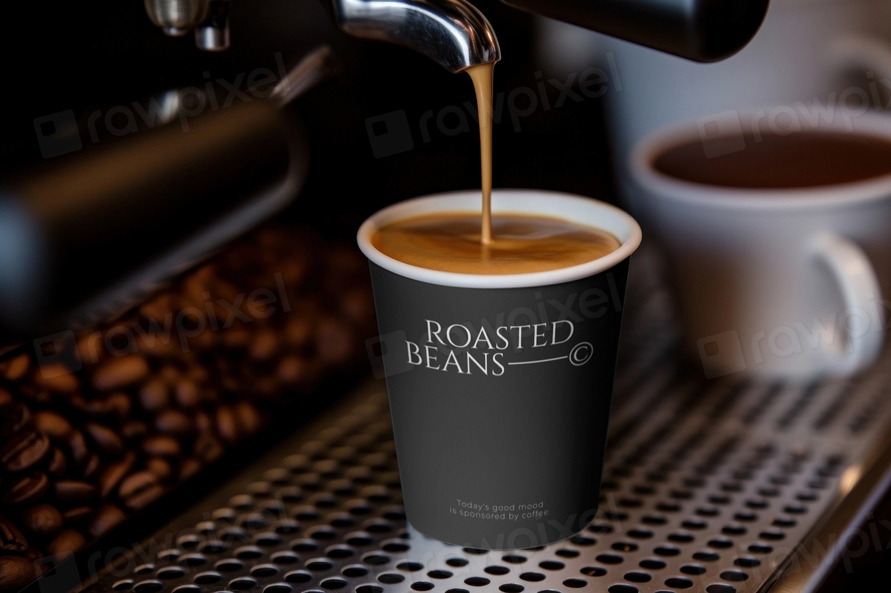 Paper espresso cup editable mockup | Premium Mockup Generator - rawpixel