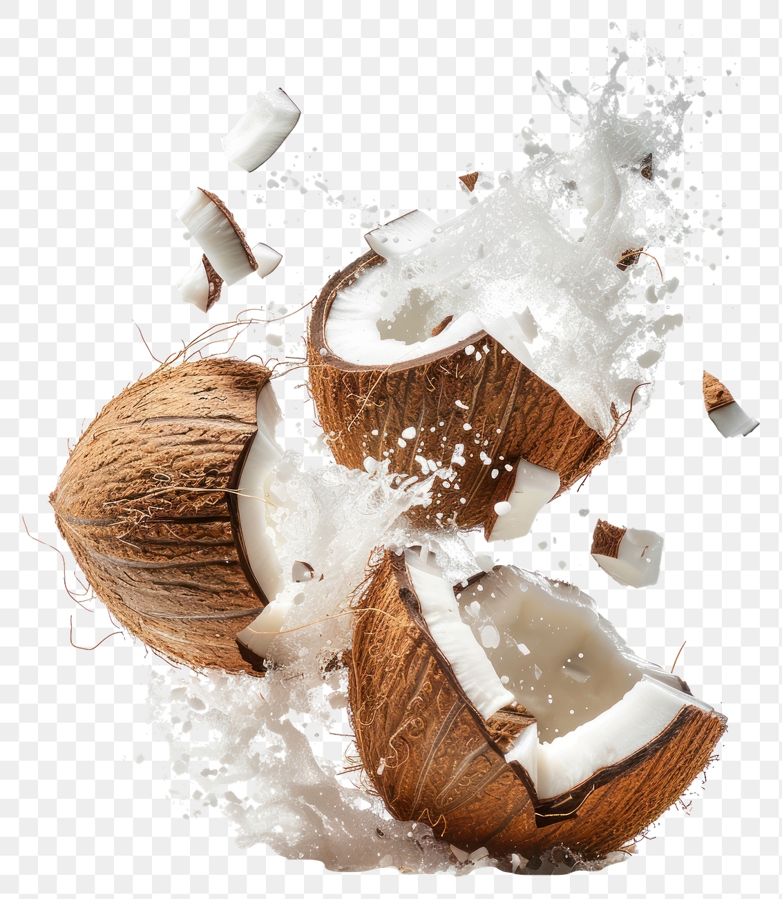 PNG Exploding coconut background explosion | Premium PNG - rawpixel