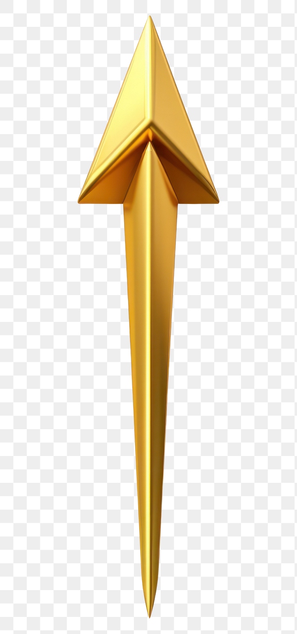 PNG Arrow gold symbol white Premium PNG rawpixel