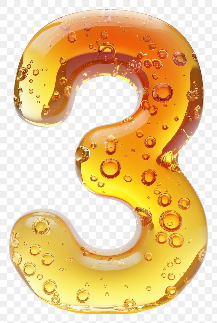 Number 3 yellow number symbol. | Premium PNG - rawpixel