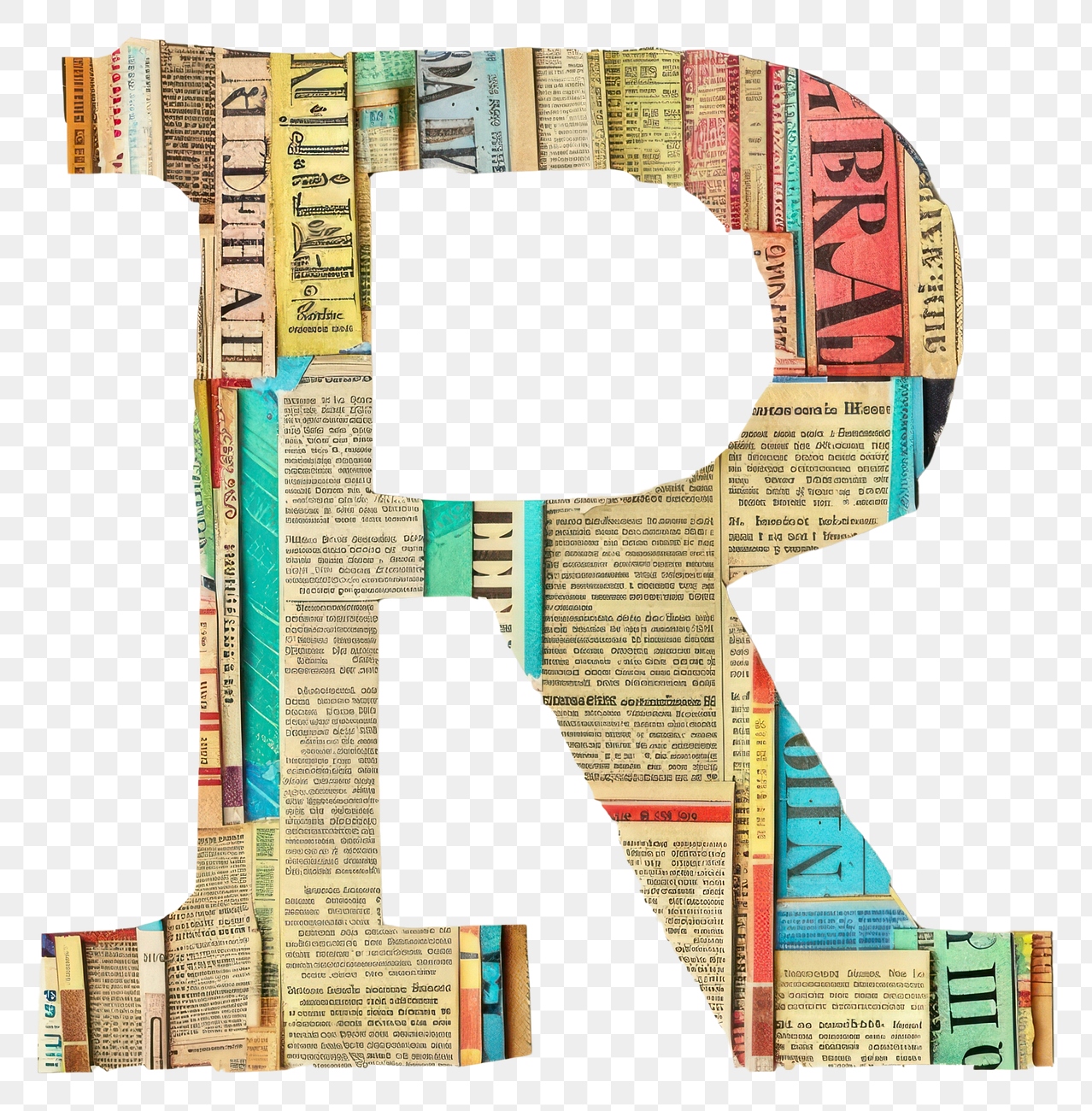 Magazine paper letter R number | Premium PNG - rawpixel