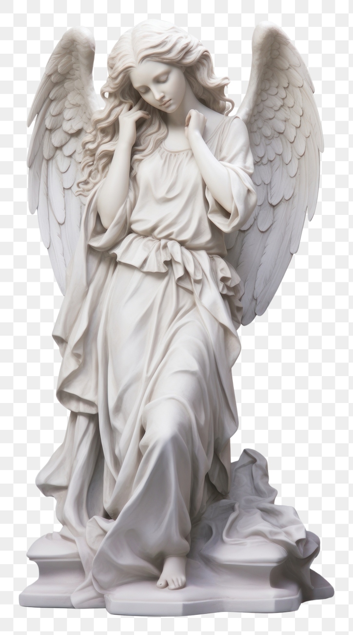 PNG White Angel statue angel | Premium PNG - rawpixel