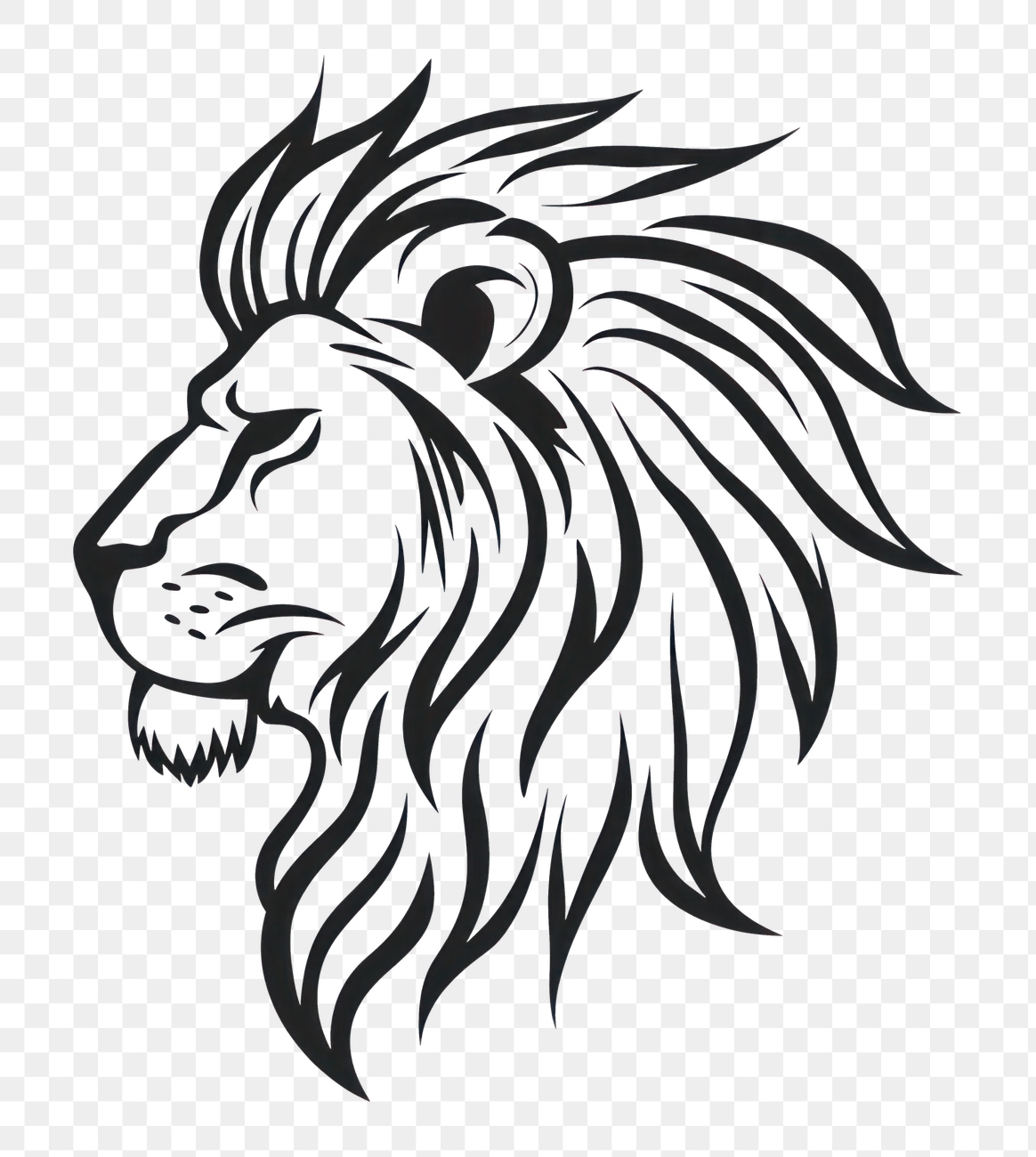 PNG Lion head drawing sketch | Premium PNG - rawpixel