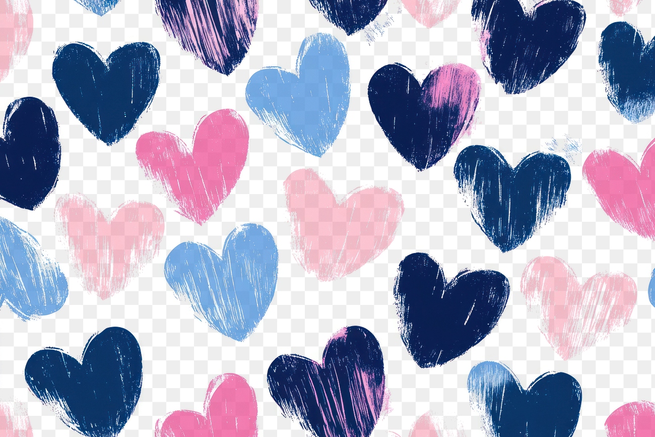 PNG Heart Illustration Pattern Valentine S Free PNG Rawpixel