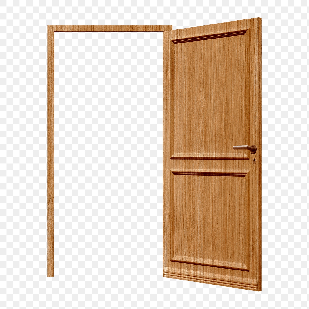 Png Open Wooden Door Sticker Free Png Rawpixel