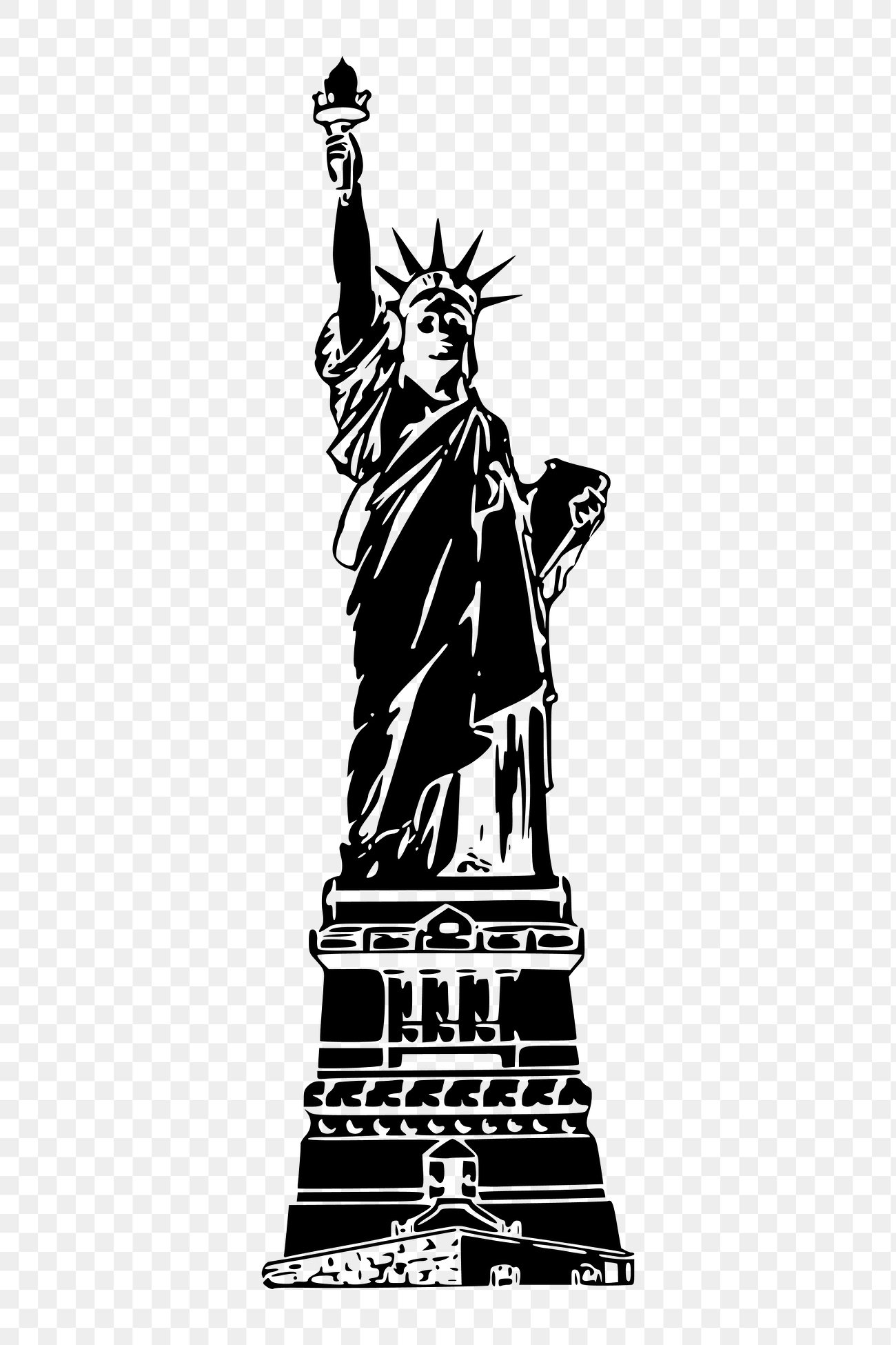 Png Statue Liberty sticker, landmark | Free PNG - rawpixel