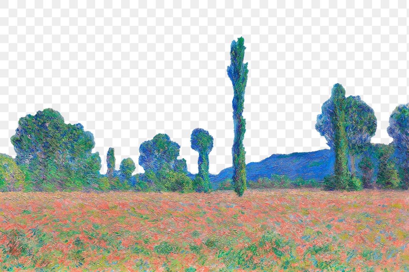 Png Claude Monet poppy field | Premium PNG - rawpixel