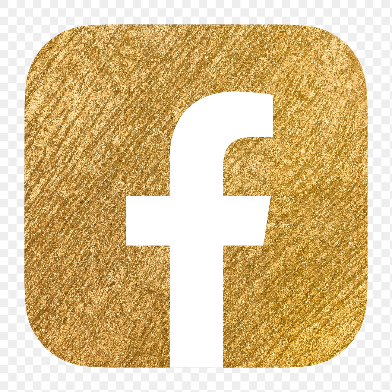 Facebook icon social media gold | Premium Icons - rawpixel