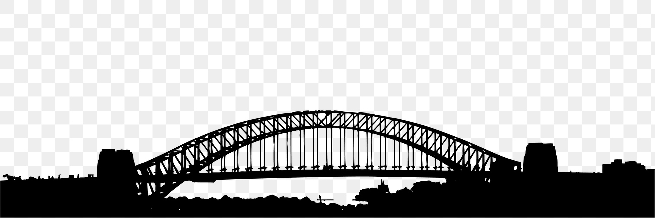 Sydney harbour png silhouette sticker, | Free PNG - rawpixel