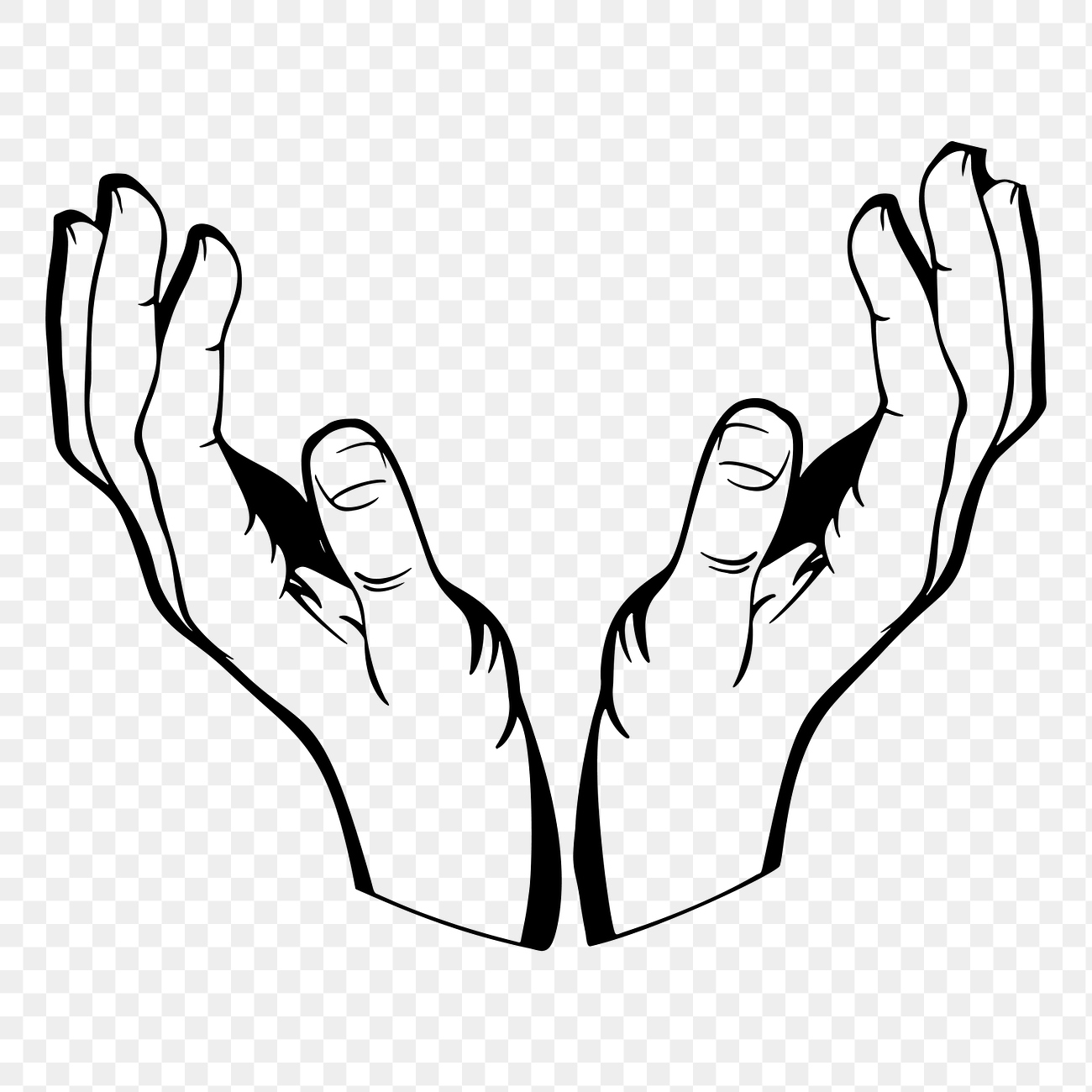 Cupping hands png sticker, transparent | Free PNG - rawpixel