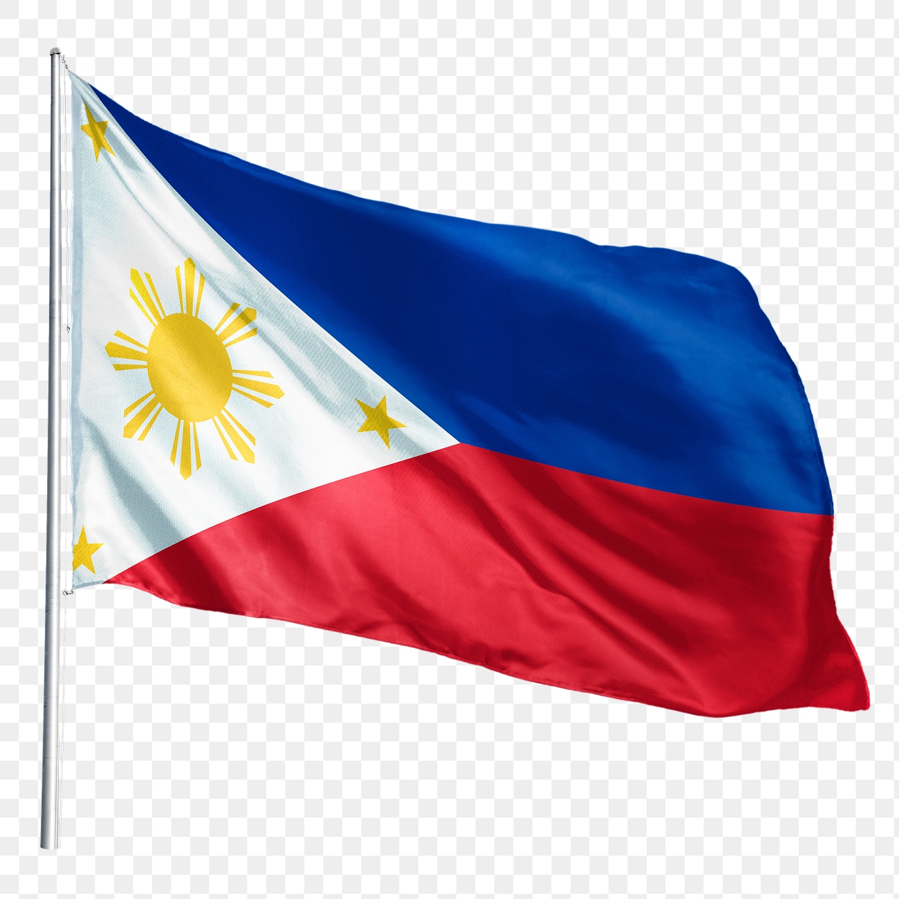 Philippines png flag waving sticker, | Premium PNG - rawpixel